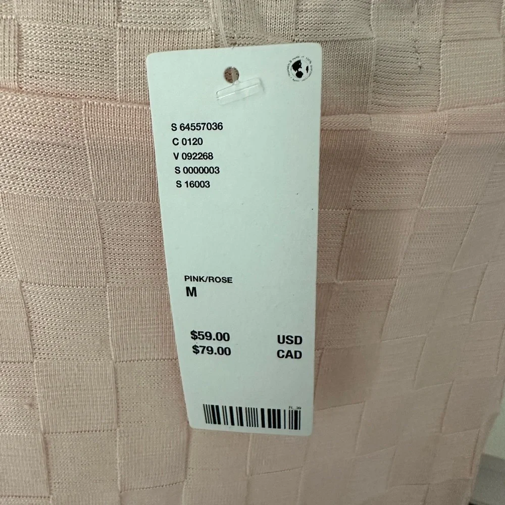Urban Outfitters *NWT* baby pink dress with slit. - Picture 4 of 7